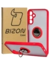 Hurtownia GSM - Etui z uchwytem na palec Bizon Case Hybrid Ring do Samsung Galaxy A15 5G/4G przydymione z czerwoną ramką - BIZ4191 - {ean13} - Hurt
