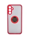 Hurtownia GSM - Etui z uchwytem na palec Bizon Case Hybrid Ring do Samsung Galaxy A15 5G/4G przydymione z czerwoną ramką - BIZ4191 - {ean13} - Hurt