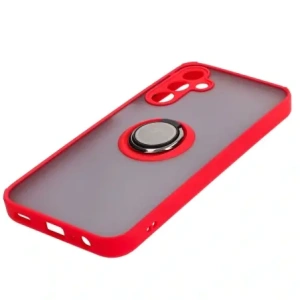 Hurtownia GSM - Bizon Case Hybrid Ring Samsung Galaxy A15 5G/4G füstös piros kerettel - BIZ4191 - {ean13} - Hurt