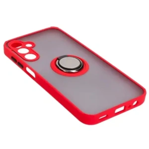Hurtownia GSM - Bizon Case Hybrid Ring Samsung Galaxy A15 5G/4G füstös piros kerettel - BIZ4191 - {ean13} - Hurt