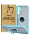 Bizon Case Hybrid Ring Samsung Galaxy A15 5G/4G smoky with a light blue frame