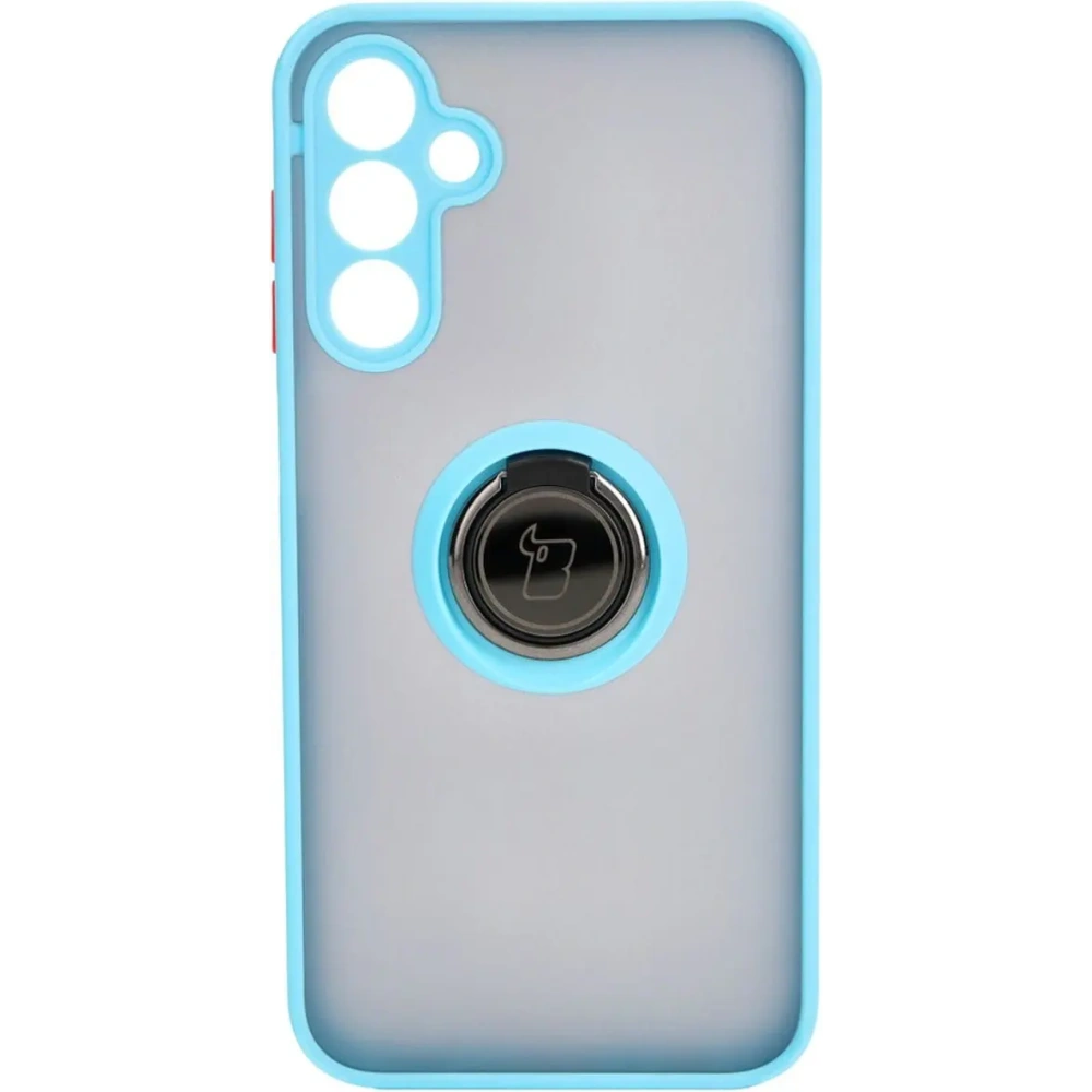 Hurtownia GSM - Bizon Case Hybrid Ring Samsung Galaxy A15 5G/4G fumuriu cu un cadru bleu deschis - BIZ4192 - {ean13} - Hurt