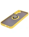 Wholesale Bizon Case Hybrid Ring Samsung Galaxy A15 5G/4G smoky with a yellow frame - BIZ4193 - {ean13} - Hurt