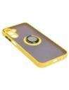 Wholesale Bizon Case Hybrid Ring Samsung Galaxy A15 5G/4G smoky with a yellow frame - BIZ4193 - {ean13} - Hurt