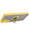 Wholesale Bizon Case Hybrid Ring Samsung Galaxy A15 5G/4G smoky with a yellow frame - BIZ4193 - {ean13} - Hurt
