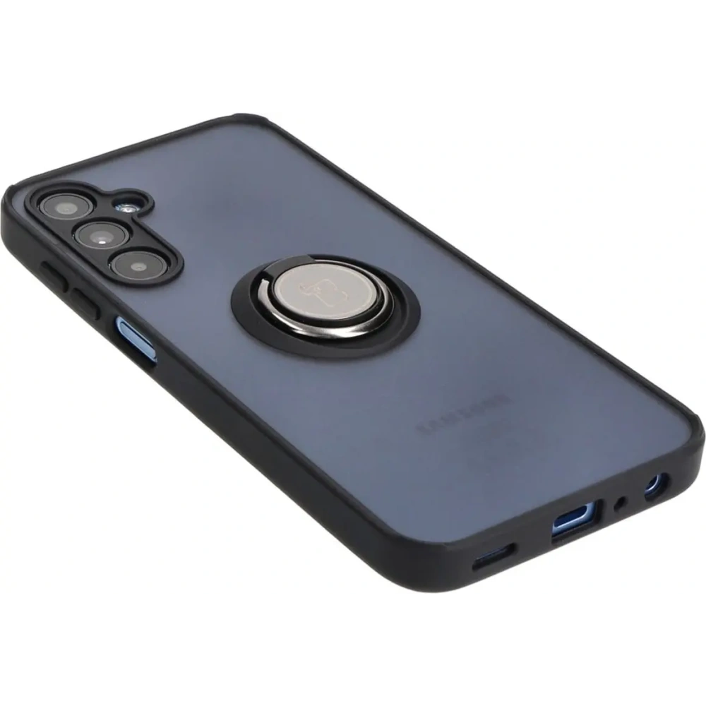 Hurtownia GSM - Bizon Case Hybrid Ring Samsung Galaxy A25 5G fumuriu cu un cadru negru - BIZ4194 - {ean13} - Hurt