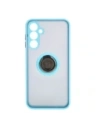 Wholesale Bizon Case Hybrid Ring Samsung Galaxy A25 5G smoky with a light blue frame - BIZ4195 - {ean13} - Hurt