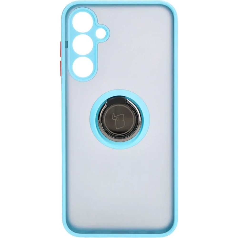 Hurtownia GSM - Bizon Case Hybrid Ring Samsung Galaxy A25 5G smoky cu un cadru albastru deschis - BIZ4195 - {ean13} - Hurt