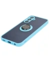 Wholesale Bizon Case Hybrid Ring Samsung Galaxy A25 5G smoky with a light blue frame - BIZ4195 - {ean13} - Hurt