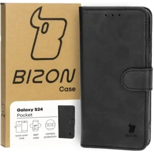 Hurtownia GSM - Etui z klapką Bizon Case Pocket do Samsung Galaxy S24 černé - BIZ4198 - {ean13} - Hurt