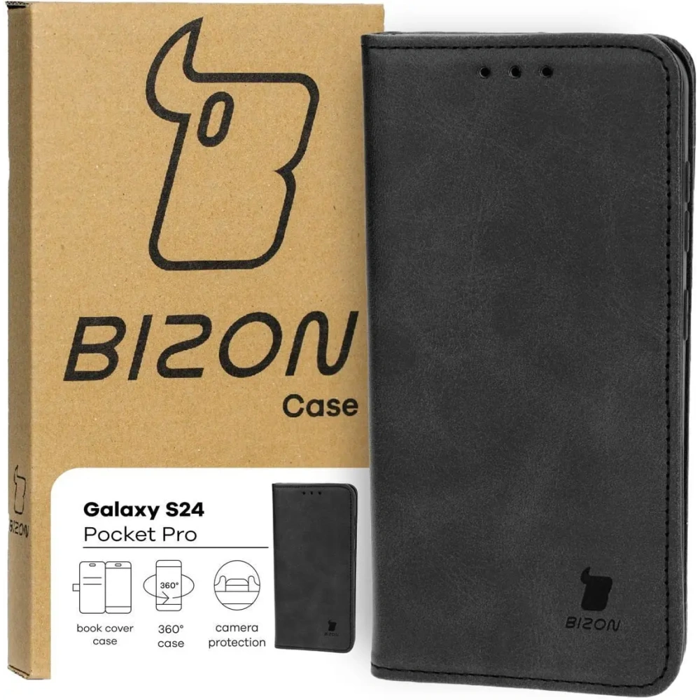 Hurtownia GSM - Bizon Case Pocket Pro Samsung Galaxy S24 negru - BIZ4199 - {ean13} - Hurt