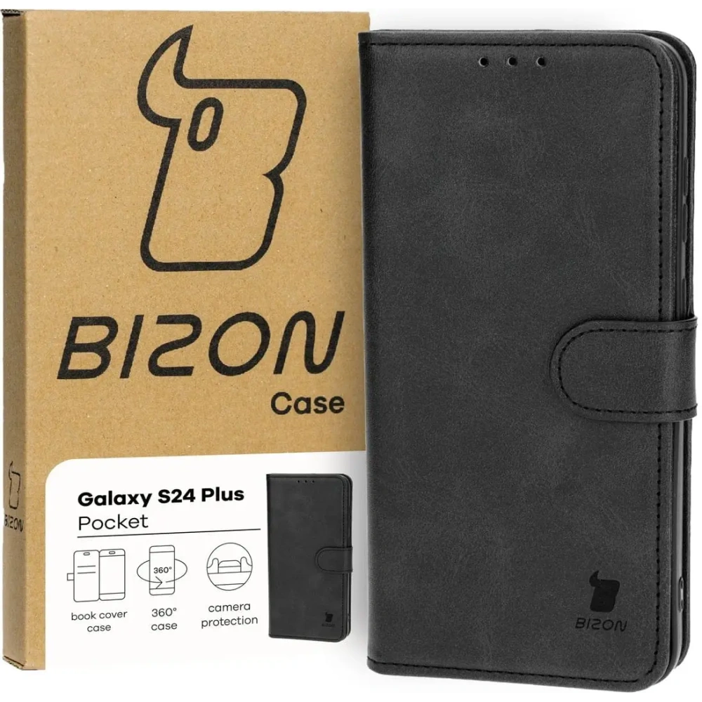 Hurtownia GSM - Bizon tok zseb Samsung Galaxy S24 Plus fekete - BIZ4202 - {ean13} - Hurt