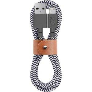 Hurtownia GSM - Kabel Native Union Belt Cable Lightning ze skórzanym zapięciem 1,2m (zebra) - NTU003ZEB - {ean13} - Hurt