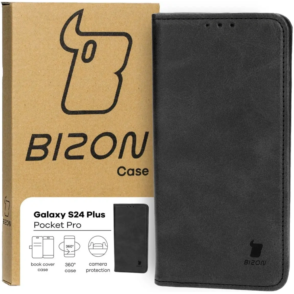 Wholesale Bizon Case Pocket Pro Samsung Galaxy S24 Plus black - BIZ4205 - {ean13} - Hurt