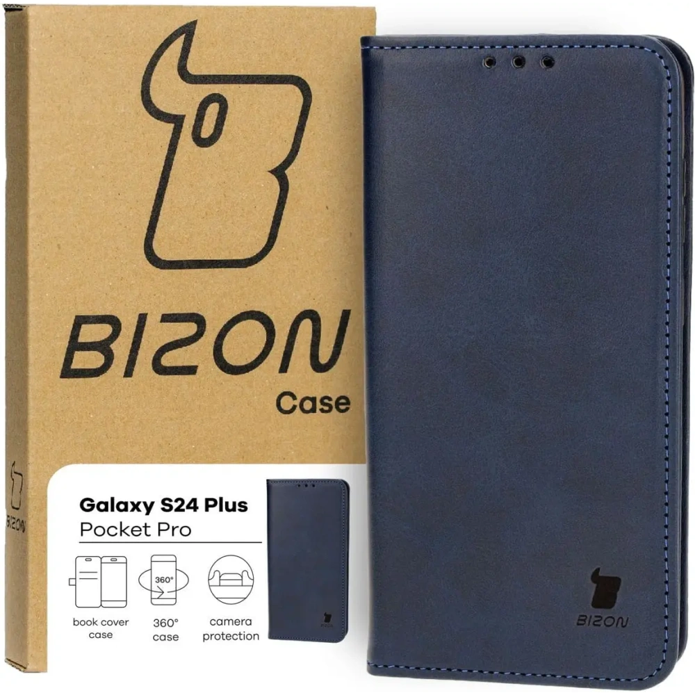 Wholesale Bizon Case Pocket Pro Samsung Galaxy S24 Plus navy blue - BIZ4207 - {ean13} - Hurt