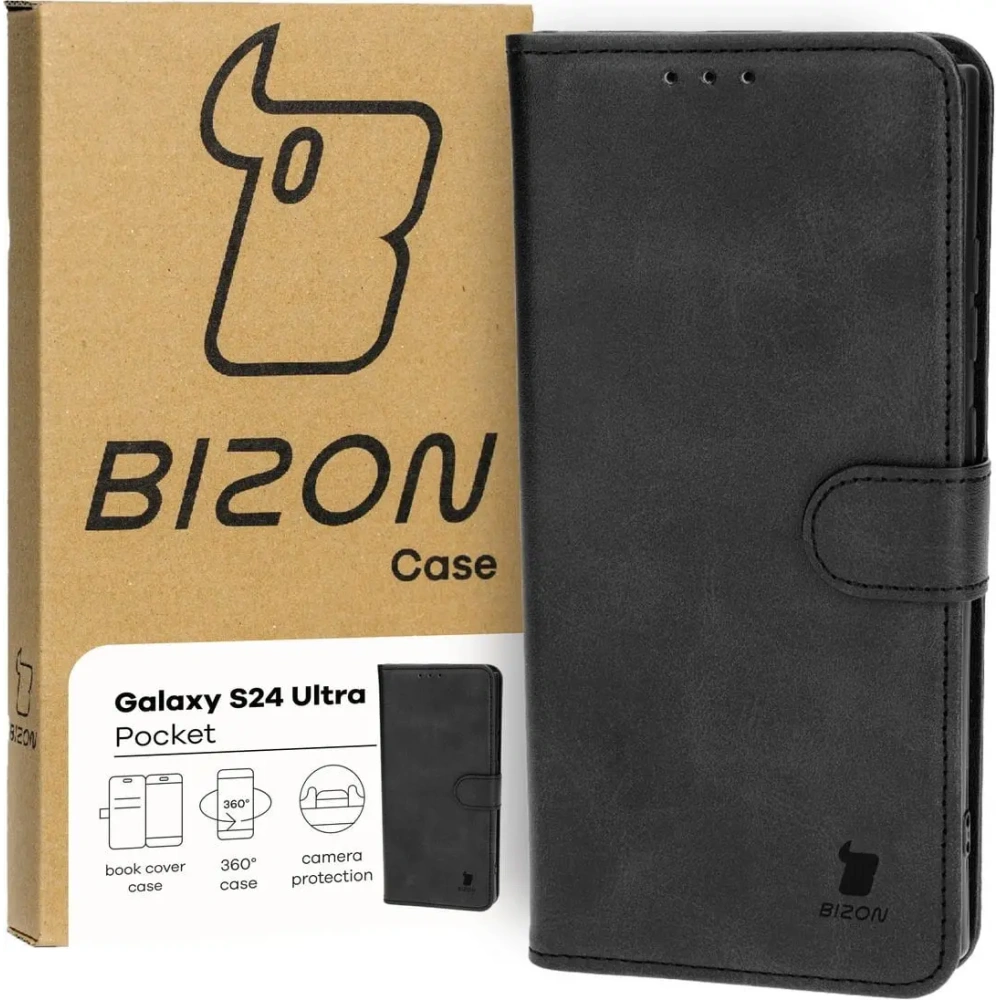 Hurtownia GSM - Bizon Case Pocket Samsung Galaxy S24 Ultra fekete - BIZ4208 - {ean13} - Hurt
