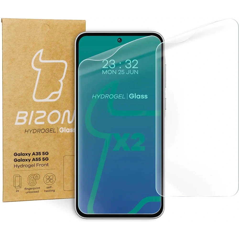Hurtownia GSM - Bizon Glass Hydrogel Elülső Samsung Galaxy A35 / A55 5G [2 CSOMAG] - BIZ4212 - {ean13} - Hurt