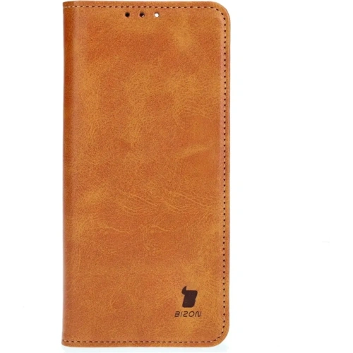 Etui z klapką Bizon Case Pocket Pro do Oppo A79 5G brązowe