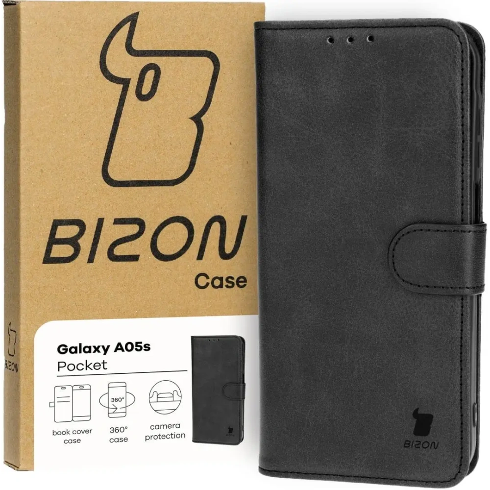 Hurtownia GSM - Etui z klapką Bizon Case Pocket do Samsung Galaxy A05s czarne - BIZ4223 - {ean13} - Hurt