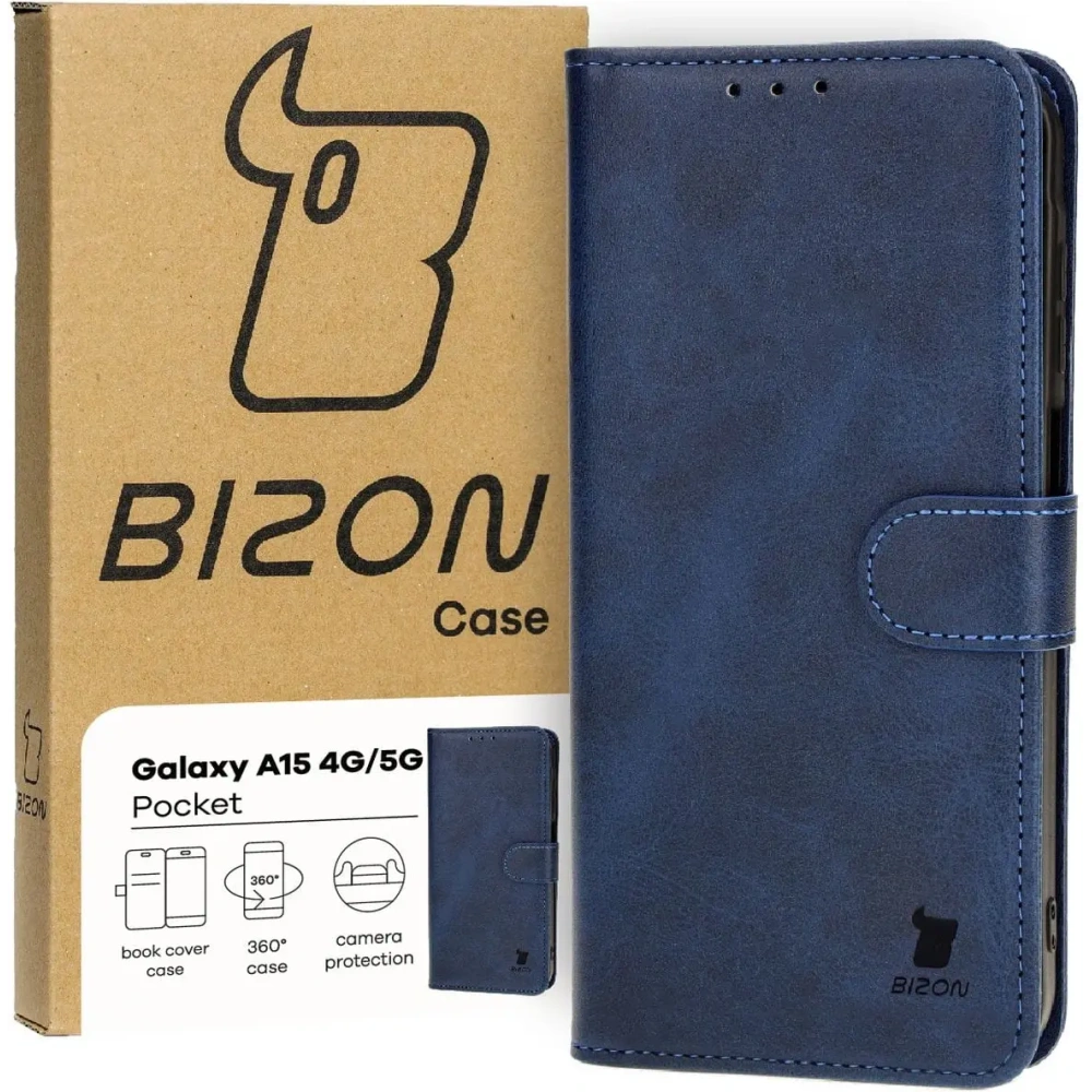 Hurtownia GSM - Bizon Case Pocket Samsung Galaxy A15 5G/4G sötétkék - BIZ4229 - {ean13} - Hurt