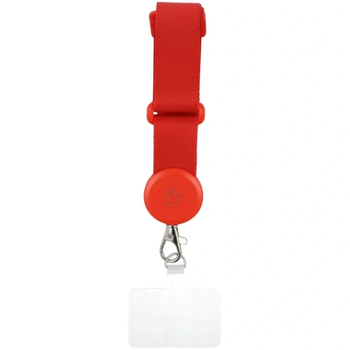 Smyczka do telefonu Bizon Accessories Leash Dragonfly czerwona