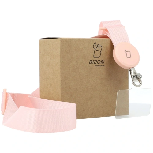 Smyczka do telefonu Bizon Accessories Leash Dragonfly różowa