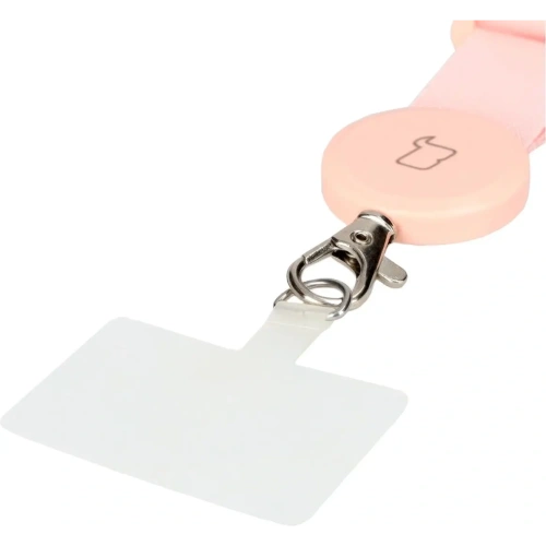 Smyczka do telefonu Bizon Accessories Leash Dragonfly różowa