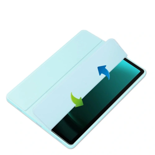 Etui Bizon Case Tab Clear Matt do Samsung Galaxy Tab S9 FE Plus błękitne