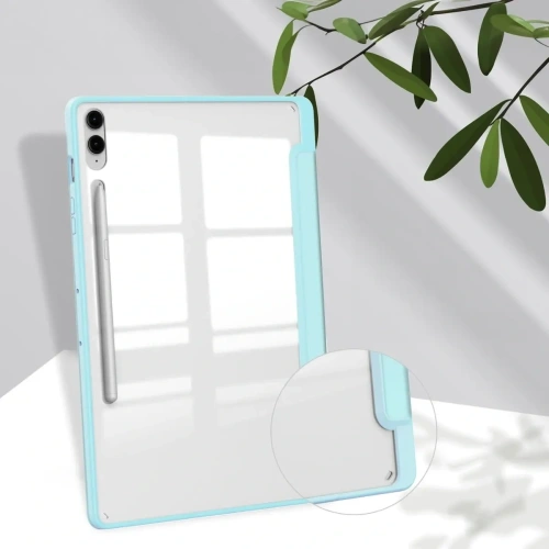 Etui Bizon Case Tab Clear Matt do Samsung Galaxy Tab S9 FE Plus błękitne