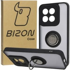 Wholesale Bizon Case Hybrid Ring Xiaomi 14 smoky with a black frame - BIZ4244 - {ean13} - Hurt