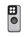 Hurtownia GSM - Bizon Case Hybrid Ring Xiaomi 14 fumuriu cu un cadru negru - BIZ4244 - {ean13} - Hurt