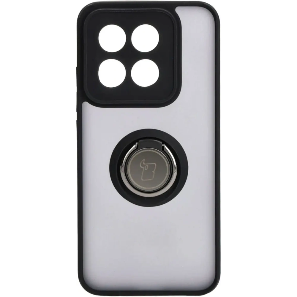 Hurtownia GSM - Bizon Case Hybrid Ring Xiaomi 14 fumuriu cu un cadru negru - BIZ4244 - {ean13} - Hurt