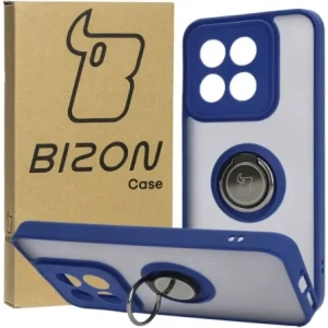 Wholesale Bizon Case Hybrid Ring Xiaomi 14 smoky with a navy blue frame - BIZ4245 - {ean13} - Hurt