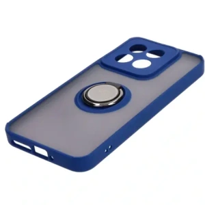 Wholesale Bizon Case Hybrid Ring Xiaomi 14 smoky with a navy blue frame - BIZ4245 - {ean13} - Hurt