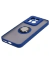 Hurtownia GSM - Bizon Case Hybrid Ring Xiaomi 14 fumuriu cu un cadru albastru marin - BIZ4245 - {ean13} - Hurt