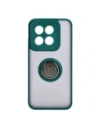 Wholesale Bizon Case Hybrid Ring Xiaomi 14 smoky with a dark green frame - BIZ4246 - {ean13} - Hurt