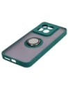 Wholesale Bizon Case Hybrid Ring Xiaomi 14 smoky with a dark green frame - BIZ4246 - {ean13} - Hurt