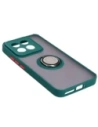 Wholesale Bizon Case Hybrid Ring Xiaomi 14 smoky with a dark green frame - BIZ4246 - {ean13} - Hurt