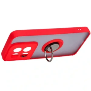 Wholesale Bizon Case Hybrid Ring Xiaomi 14 smoky with a red frame - BIZ4247 - {ean13} - Hurt