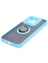 Wholesale Bizon Case Hybrid Ring Xiaomi 14 smoky with a light blue frame - BIZ4248 - {ean13} - Hurt