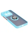 Hurtownia GSM - Bizon Case Hybrid Ring Xiaomi 14 fumuriu cu un cadru albastru deschis - BIZ4248 - {ean13} - Hurt