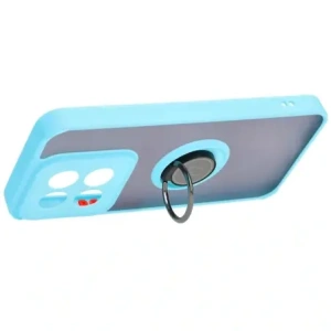 Wholesale Bizon Case Hybrid Ring Xiaomi 14 smoky with a light blue frame - BIZ4248 - {ean13} - Hurt