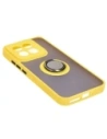 Wholesale Bizon Case Hybrid Ring Xiaomi 14 smoky with a yellow frame - BIZ4249 - {ean13} - Hurt