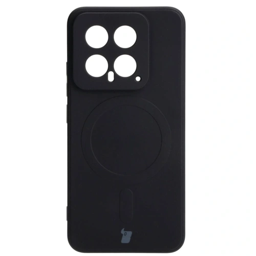 Etui Bizon Case Silicone Magnetic Sq do Xiaomi 14 czarne