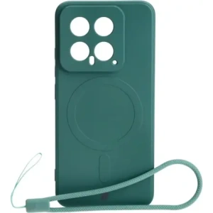 Wholesale Bizon Case Silicone Magnetic Sq Xiaomi 14 dark green - BIZ4252 - {ean13} - Hurt
