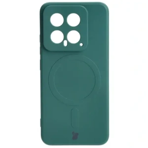 Hurtownia GSM - Bizon Case Silicone Magnetic Sq Xiaomi 14 sötétzöld - BIZ4252 - {ean13} - Hurt
