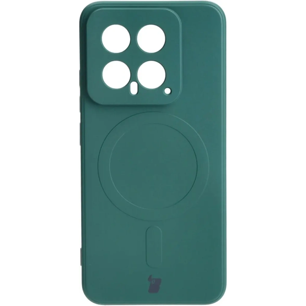 Hurtownia GSM - Bizon Case Silicone Magnetic Sq Xiaomi 14 sötétzöld - BIZ4252 - {ean13} - Hurt