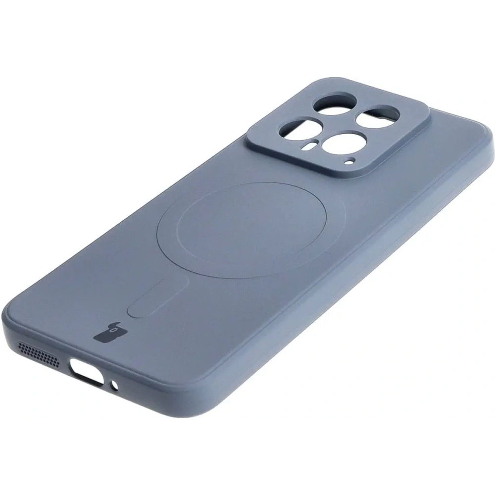 Wholesale Bizon Case Silicone Magnetic Sq Xiaomi 14 grey - BIZ4253 - {ean13} - Hurt
