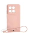 Bizon Case Silicone Magnetic Sq Xiaomi 14 light pink