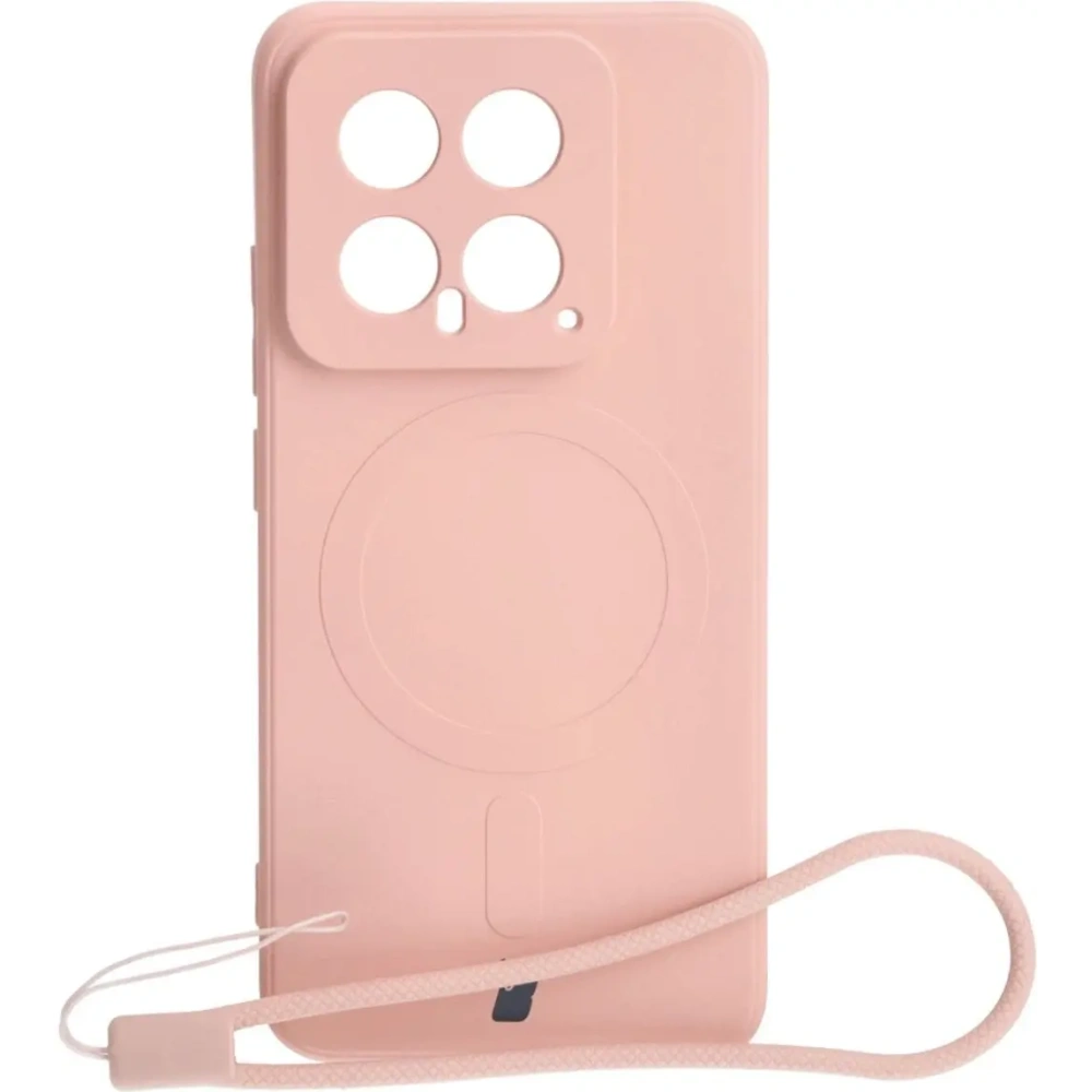 Wholesale Bizon Case Silicone Magnetic Sq Xiaomi 14 light pink - BIZ4254 - {ean13} - Hurt